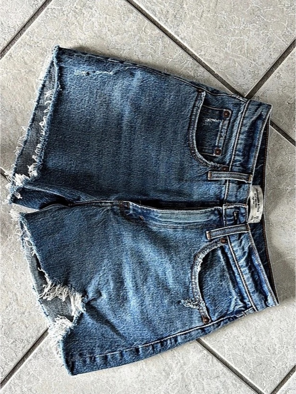 Abercrombie & Fitch Women's Blue Denim Jean Shorts